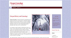 Desktop Screenshot of oregongenealogy.com